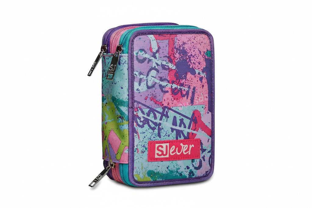 Astuccio scuola 3 zip Ever Switie Girl SJ Seven
