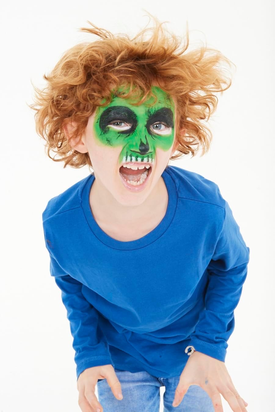 CARIOCA MASK UP Monster - 
Set di 3 colori brillanti a base d'acqua per la pelle in Stick con fantasia MONSTER