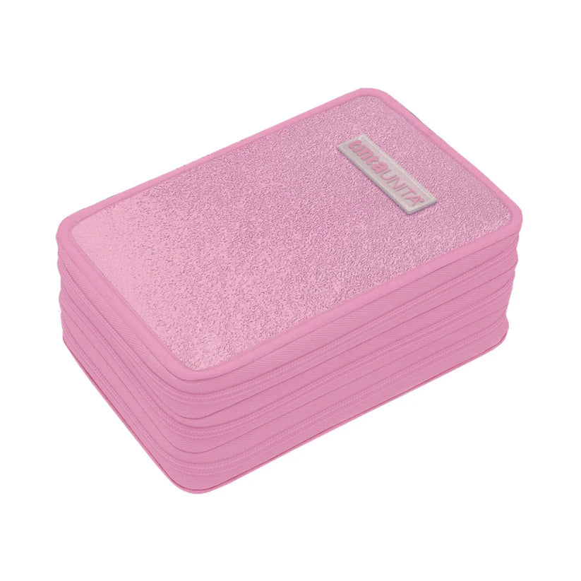 Astuccio Triplo Glamour Rosa - Tinta Unita