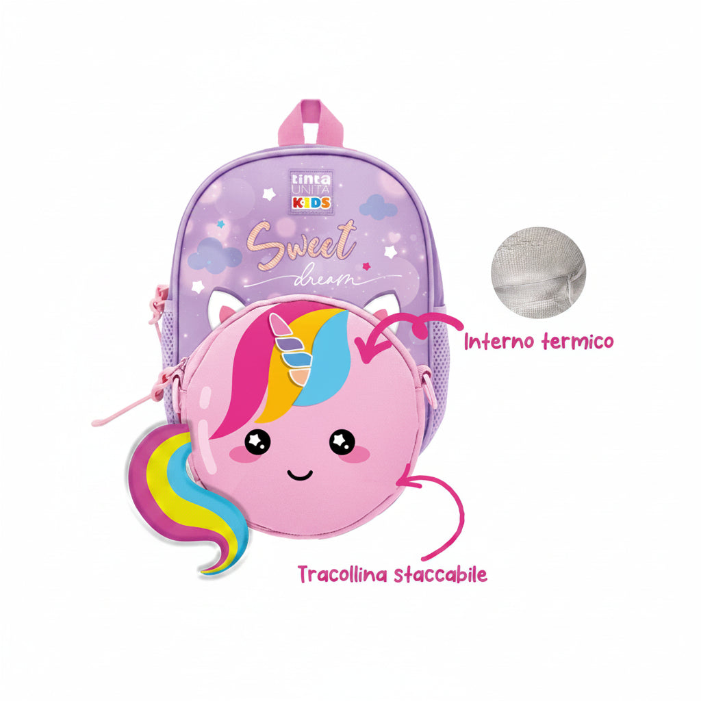Zaino 2 in 1 Con Tracolla termica - Tinta Unita Kids