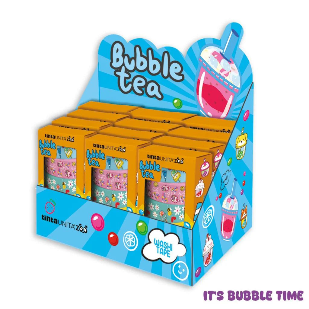 Set 5 Washi Tape - Tinta Unita Bubble Tea