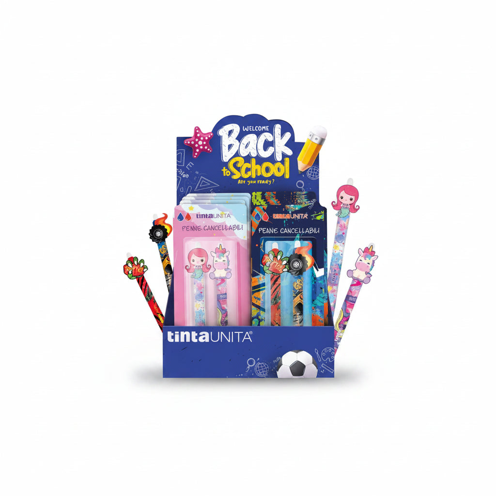 Set 2 Penne Cancellabili - Tinta Unita Back To School
