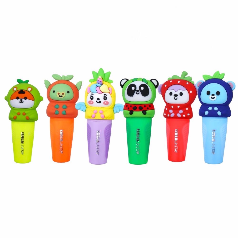 Mini Evidenziatori “Zoo Fruit Collection” – Tinta Unita