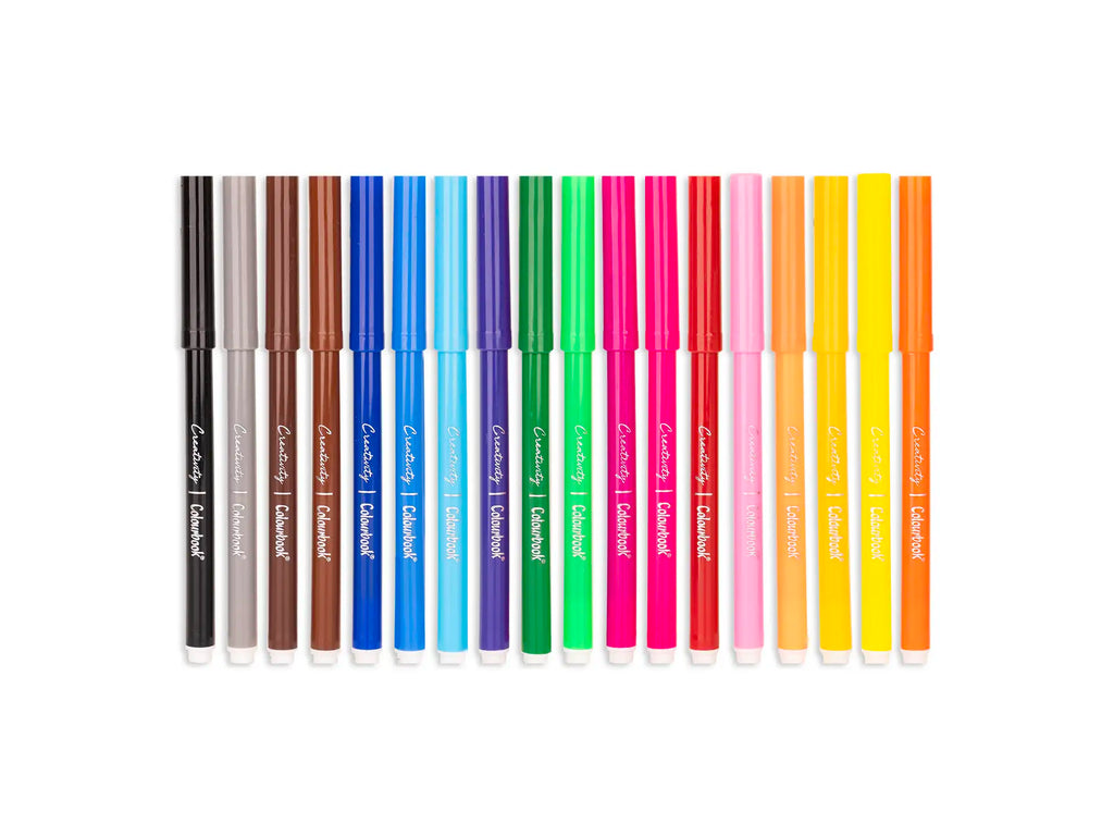Confezione 18 pennarelli colorati Creativity - Colourbook