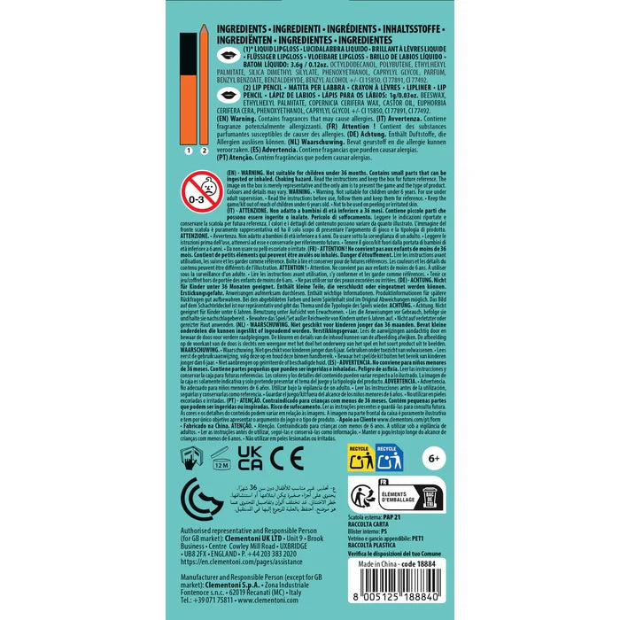 Lucidalabbra e Matita per Labbra - Color Pesca Clementoni