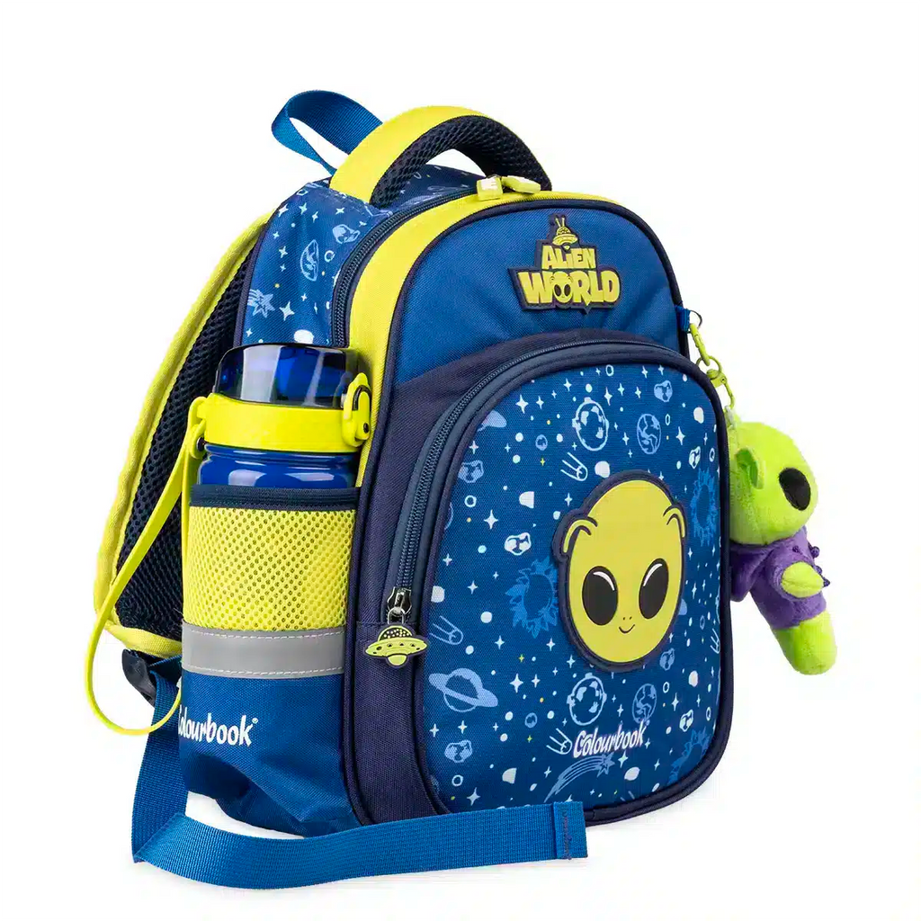 Zaino Asilo Alien World con peluche omaggio - Colourbook