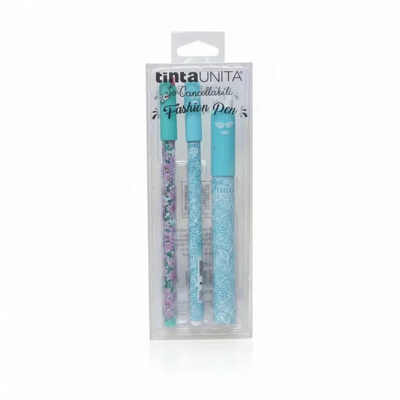 Set 2 Penne Cancellabili Fashion con Refill - Tinta Unita