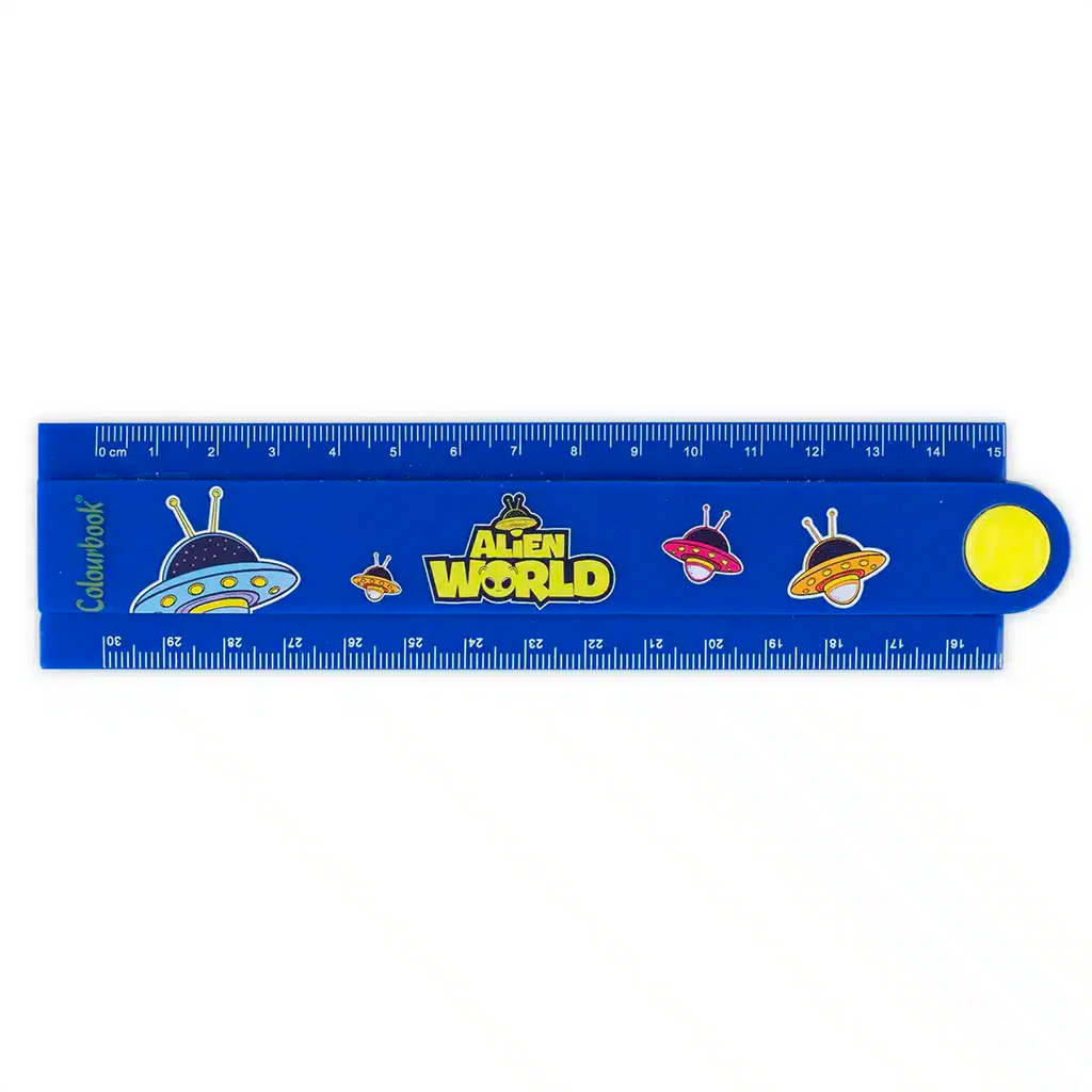 Righello pieghevole Alien World 15-30 cm - Colourbook