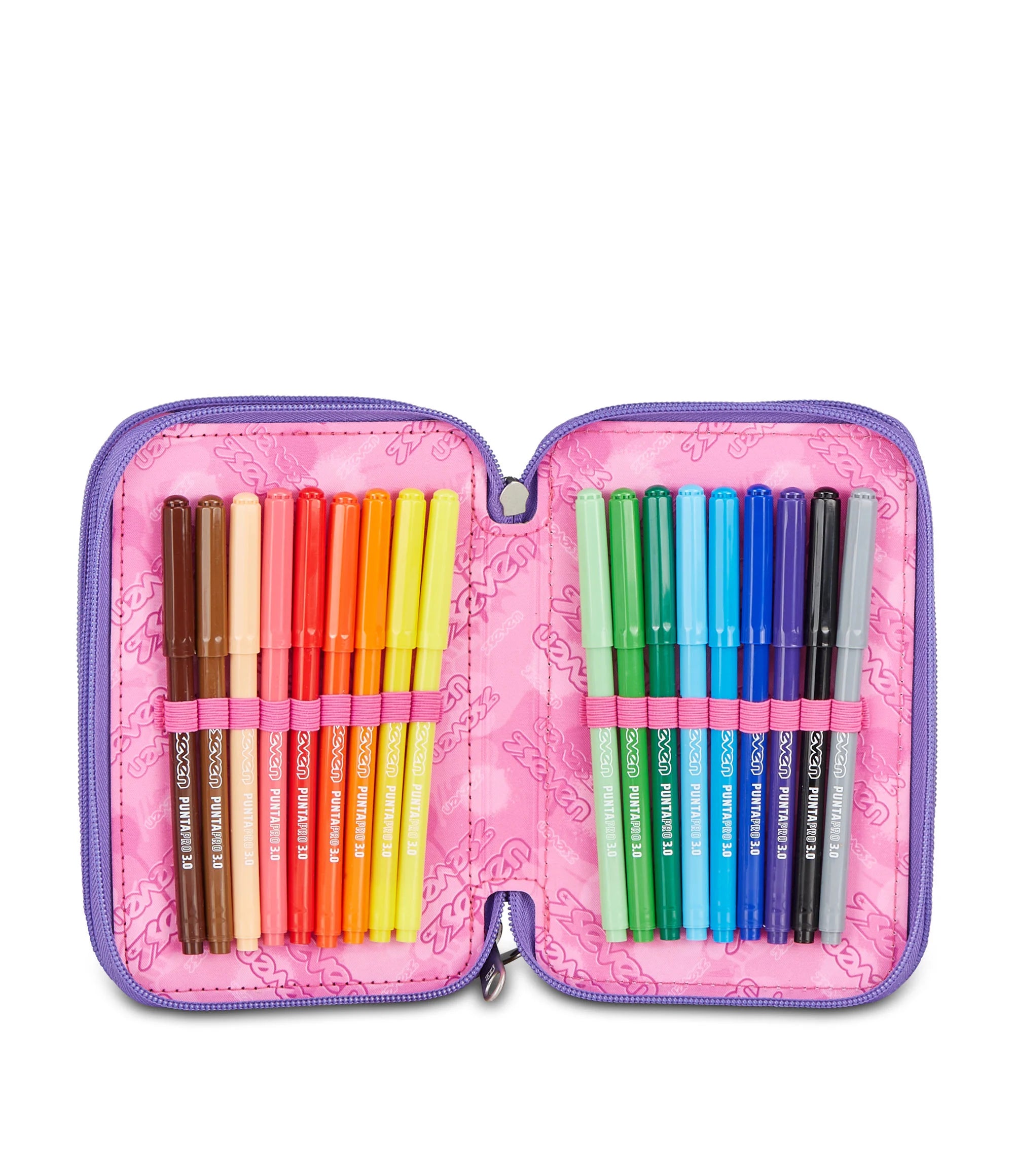 ASTUCCIO Seven® 3 ZIP VIOLA - GLITZYCUTE