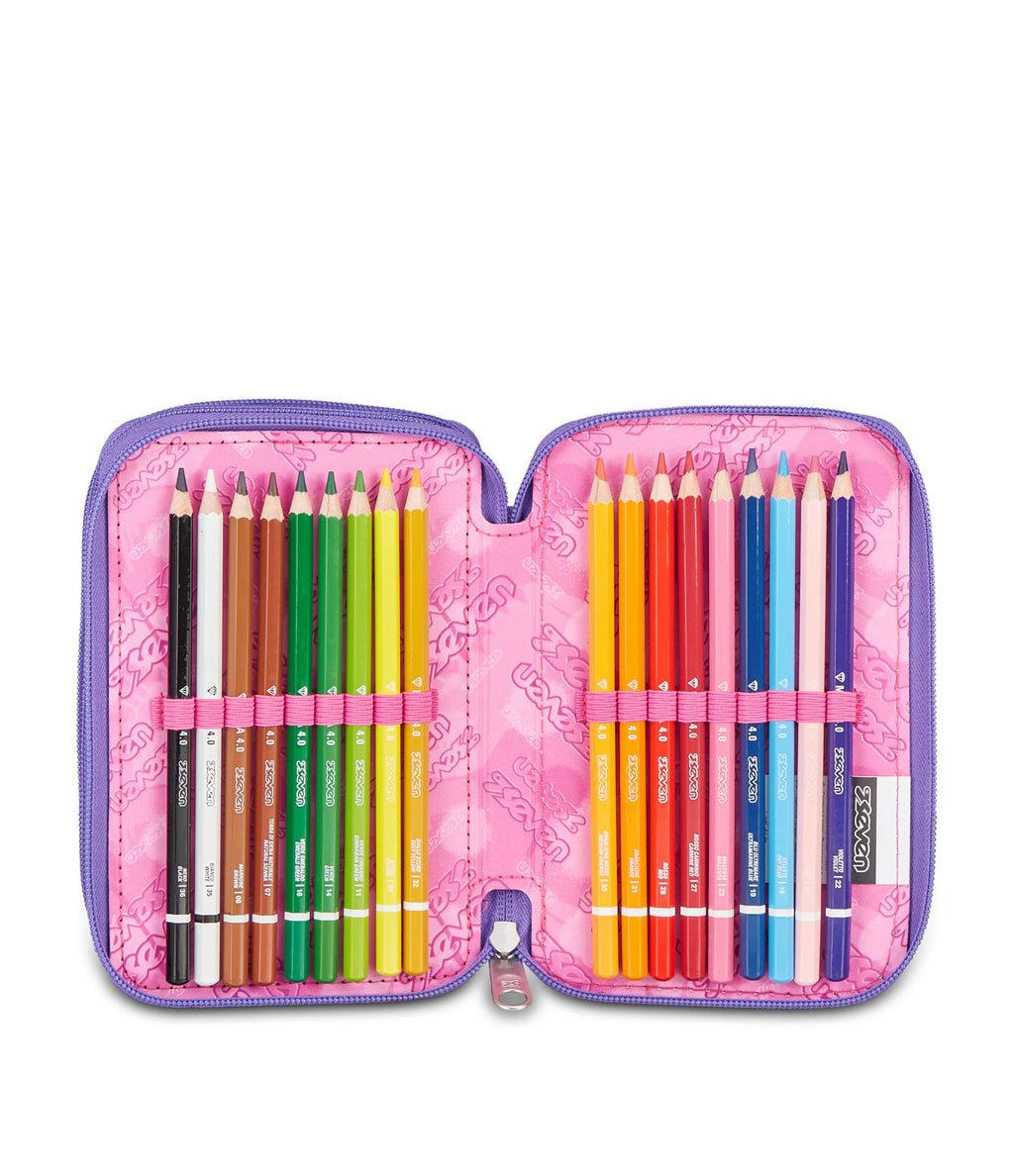 ASTUCCIO Seven® 3 ZIP VIOLA - GLITZYCUTE