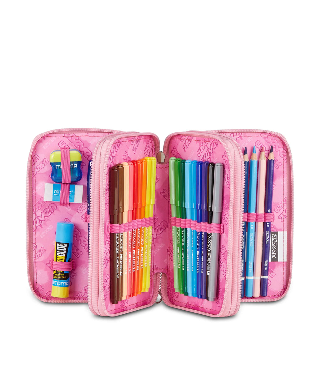 ASTUCCIO Seven® 3 ZIP ROSA - GLITZYCUTE