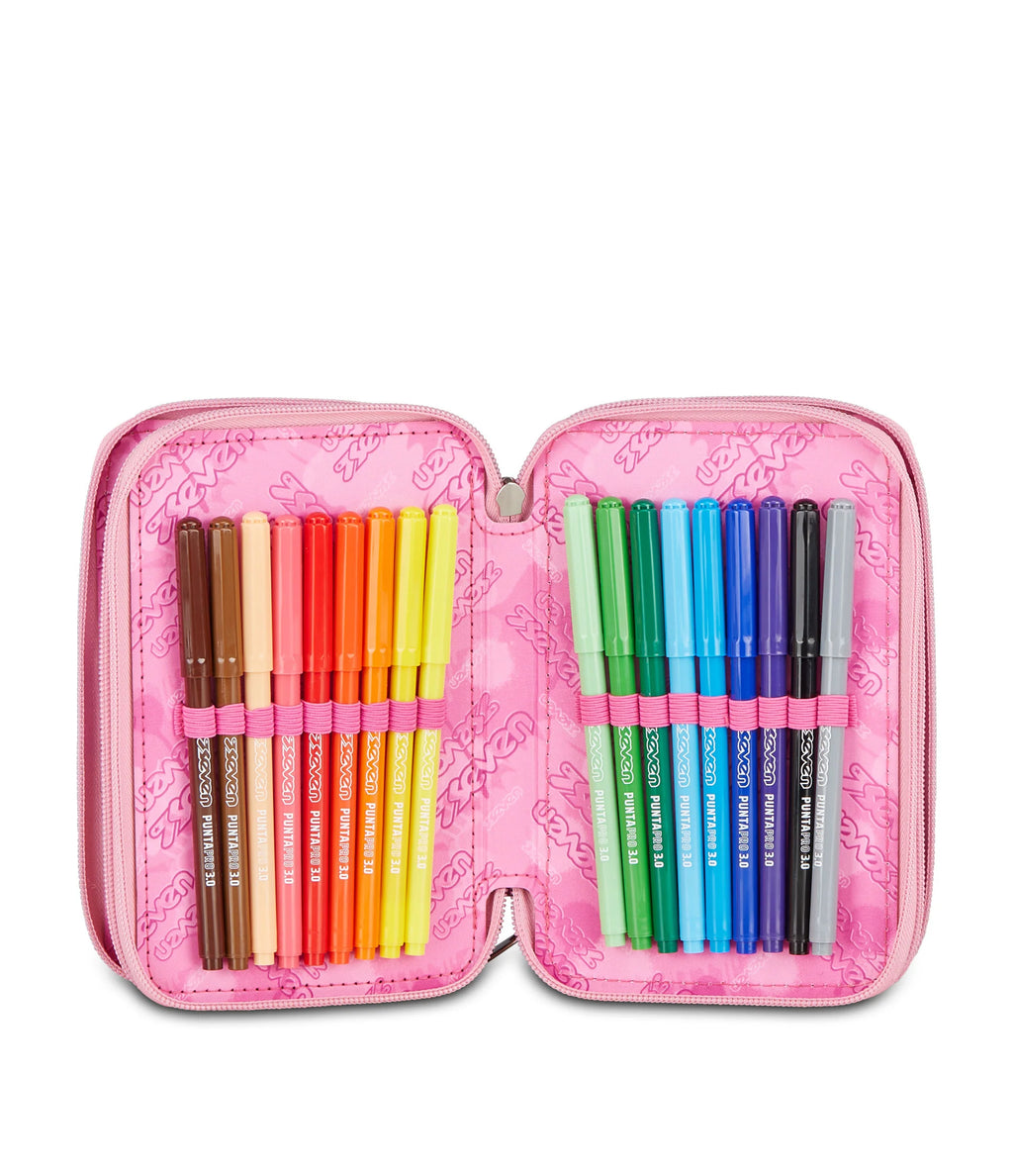 ASTUCCIO Seven® 3 ZIP ROSA - GLITZYCUTE