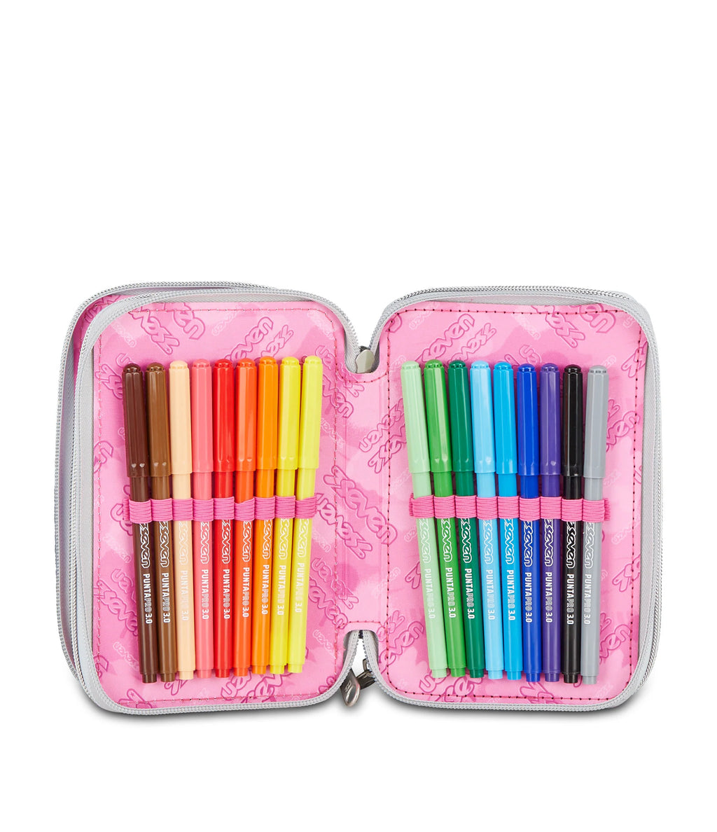 ASTUCCIO Seven® 3 ZIP BIANCO - GLITZYCUTE