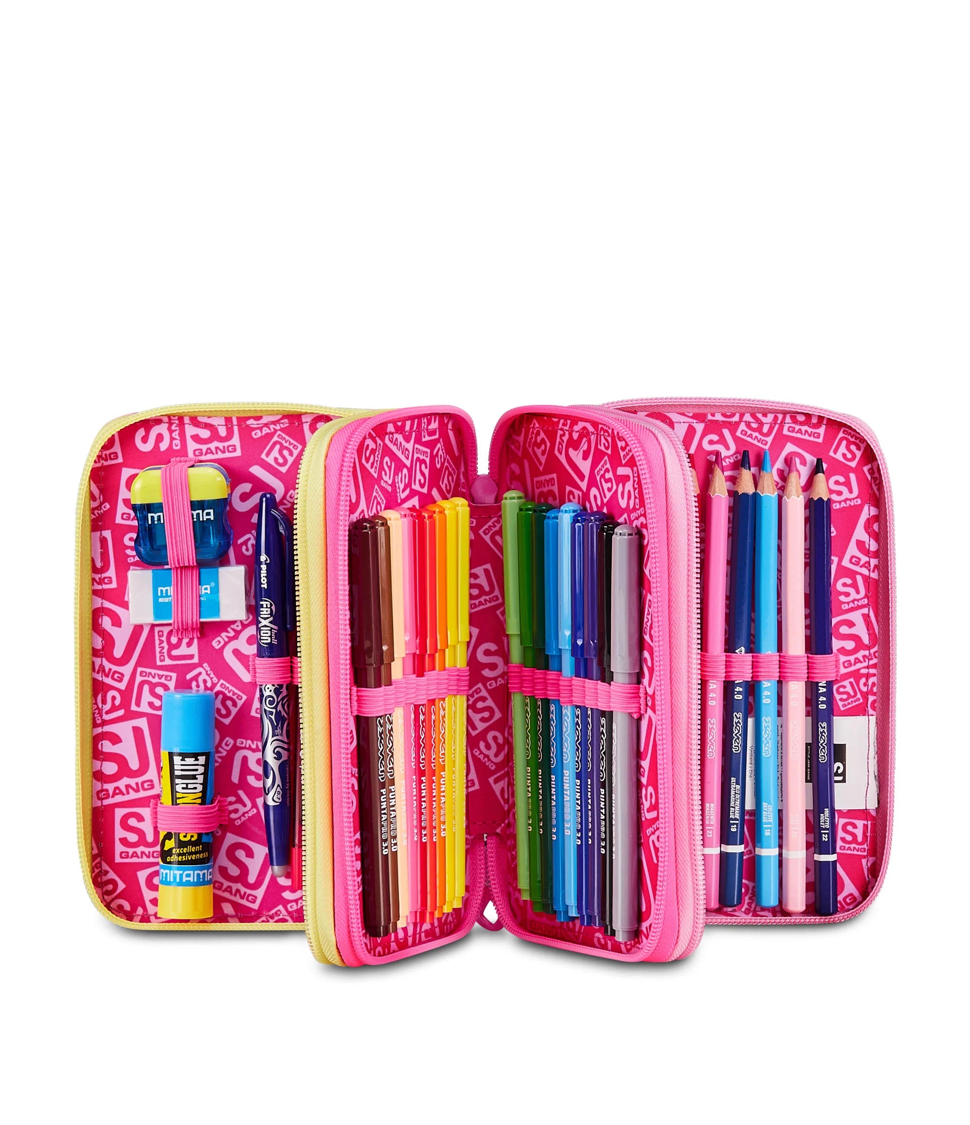 ASTUCCIO 3 ZIP - JOYFUL PINS GIRL Seven SJ