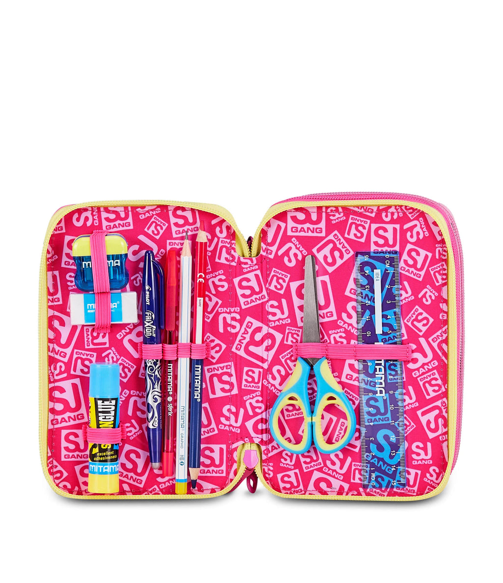 ASTUCCIO 3 ZIP - JOYFUL PINS GIRL Seven SJ