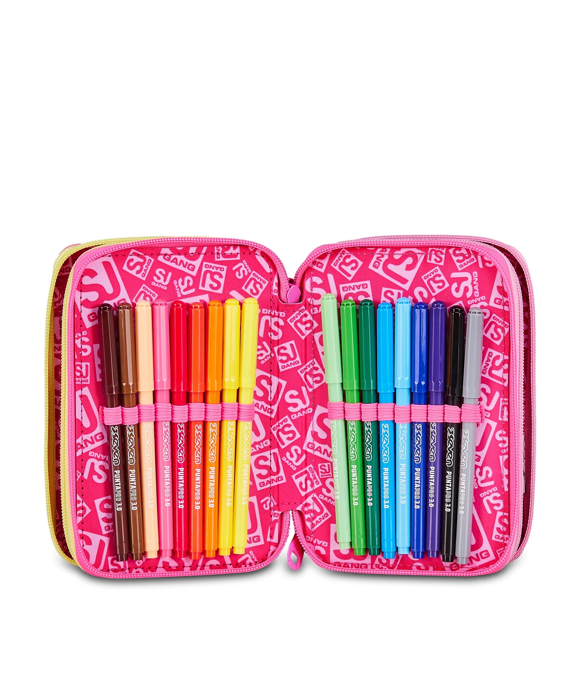 ASTUCCIO 3 ZIP - JOYFUL PINS GIRL Seven SJ