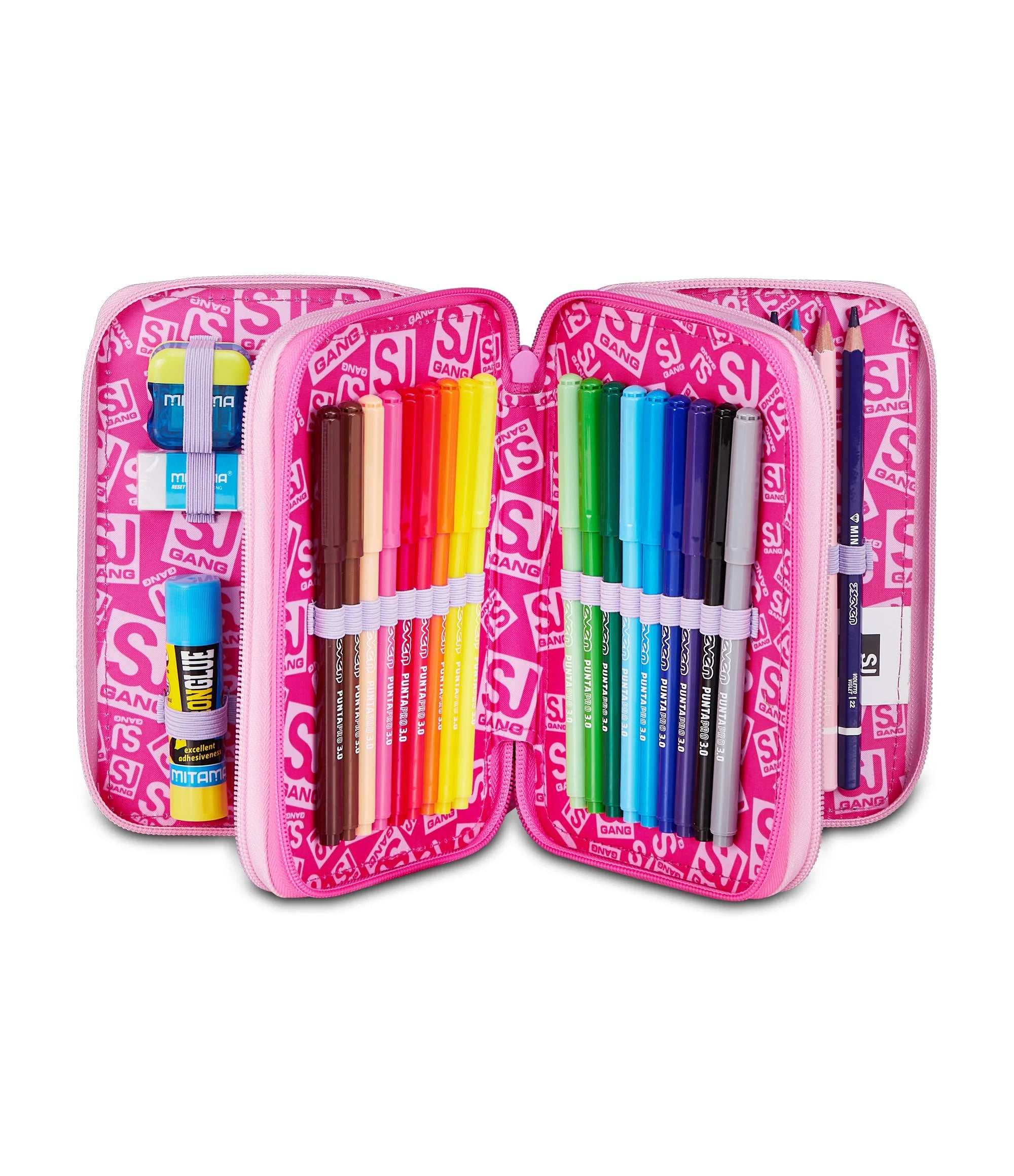 ASTUCCIO 3 ZIP - FLUFFY PINK GIRL SJ
