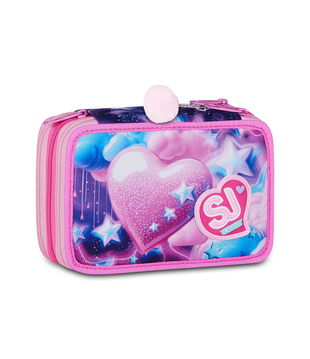 ASTUCCIO 3 ZIP - FLUFFY PINK GIRL SJ