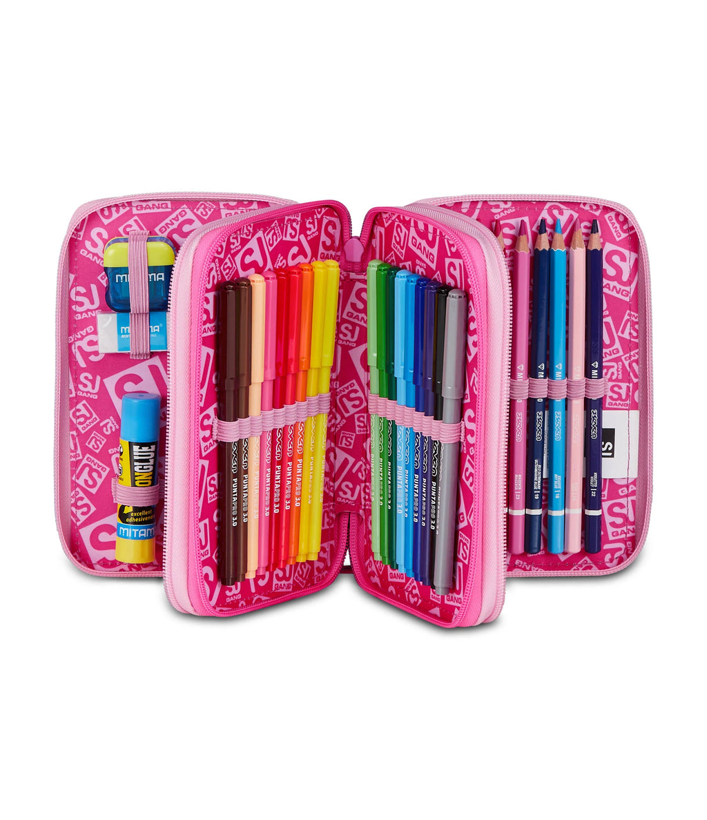 ASTUCCIO 3 ZIP - HEART BUDDY GIRL