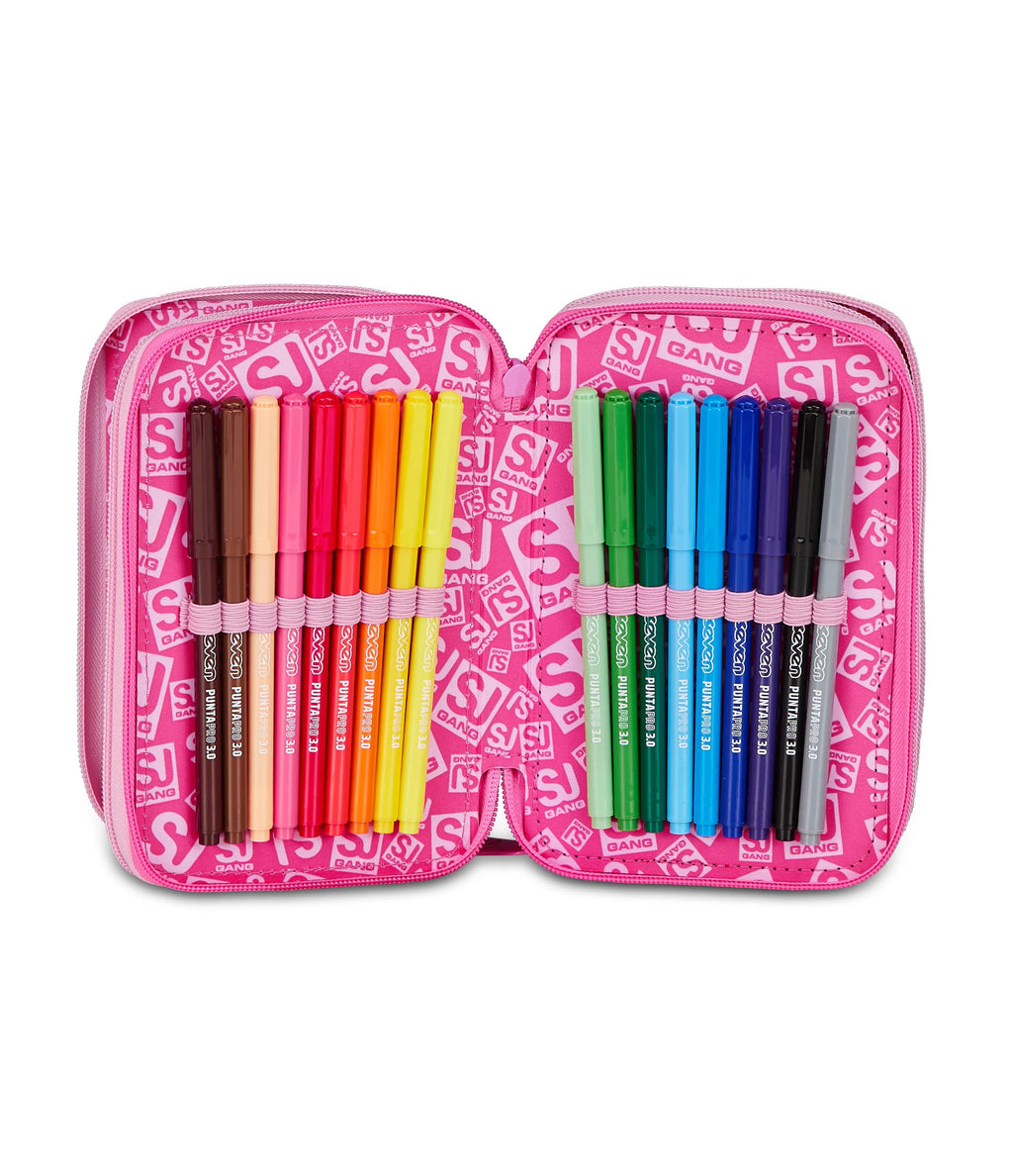 ASTUCCIO 3 ZIP - HEART BUDDY GIRL