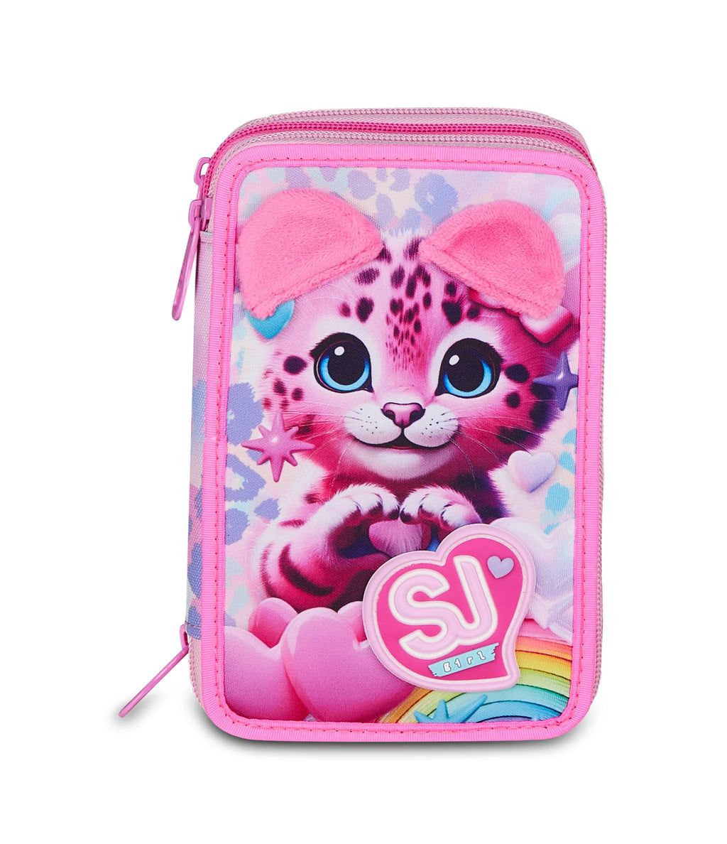 ASTUCCIO 3 ZIP - HEART BUDDY GIRL