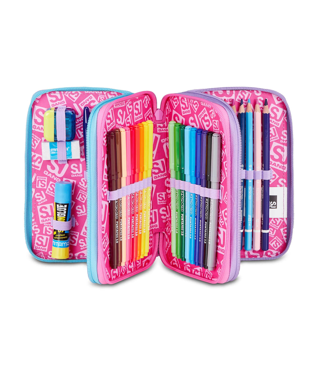 ASTUCCIO 3 ZIP - LED UNICORN GIRL SJ