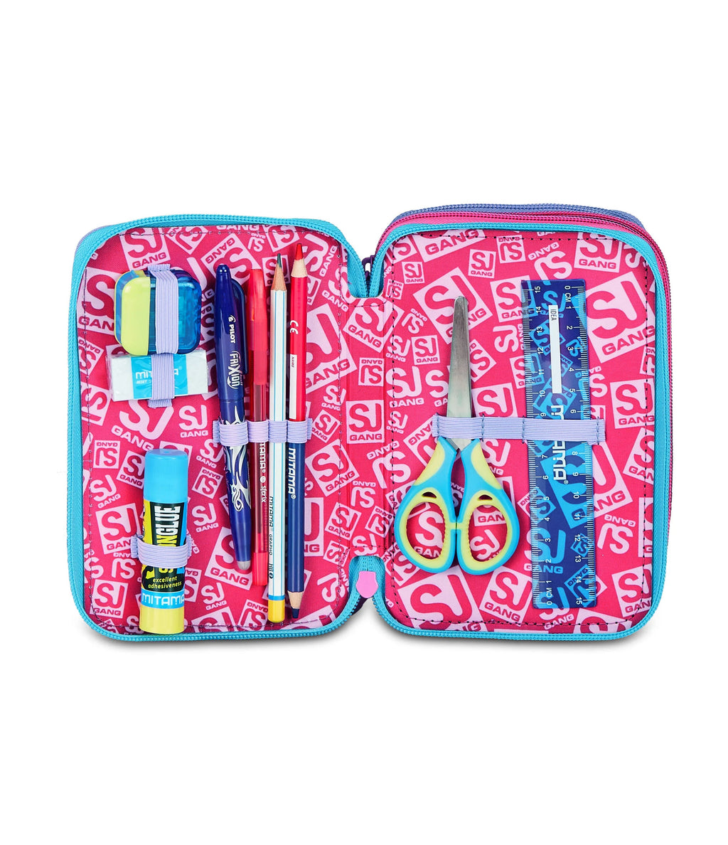 ASTUCCIO 3 ZIP - LED UNICORN GIRL SJ