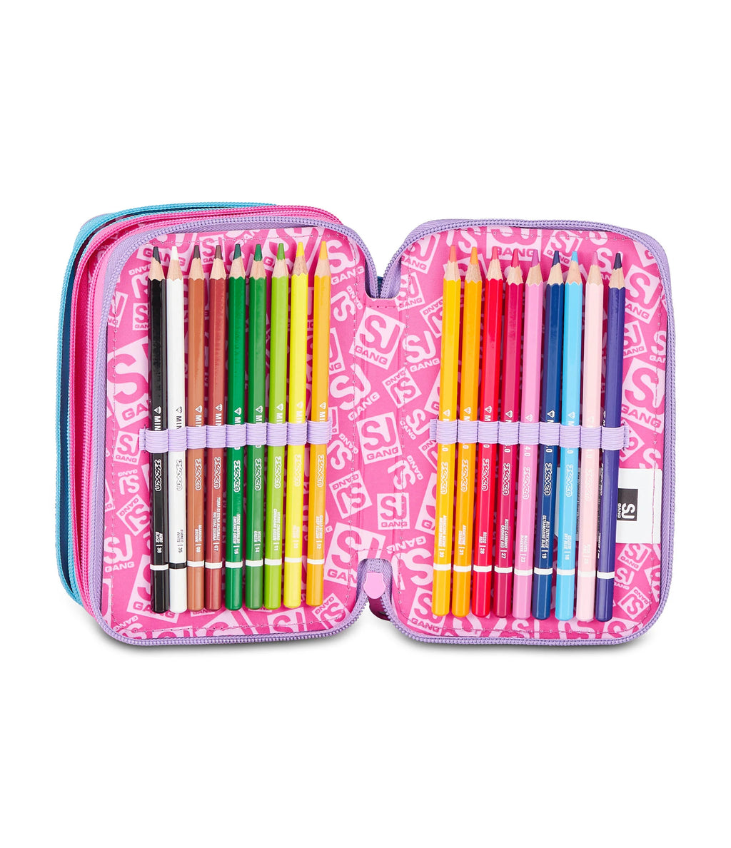 ASTUCCIO 3 ZIP - LED UNICORN GIRL SJ