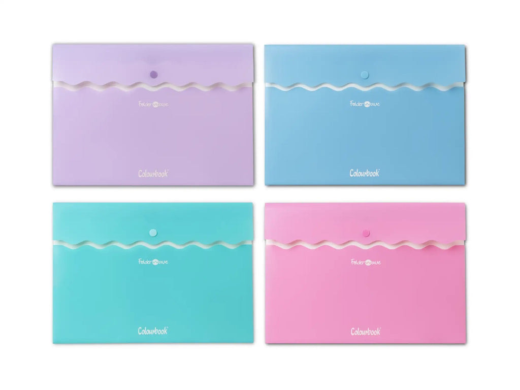 Portadocumenti A4 con bottone – Folder Wave