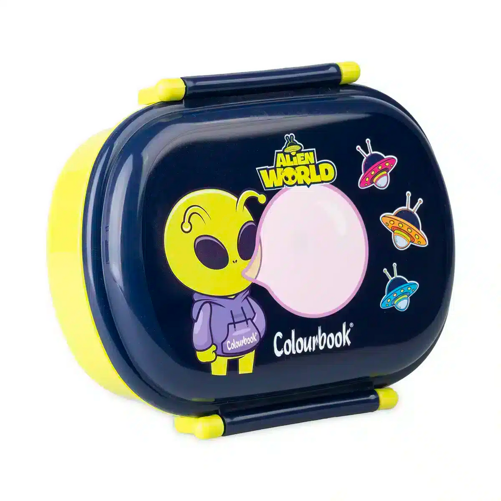 Portamerenda Alien World con separatore e posate – BPA Free