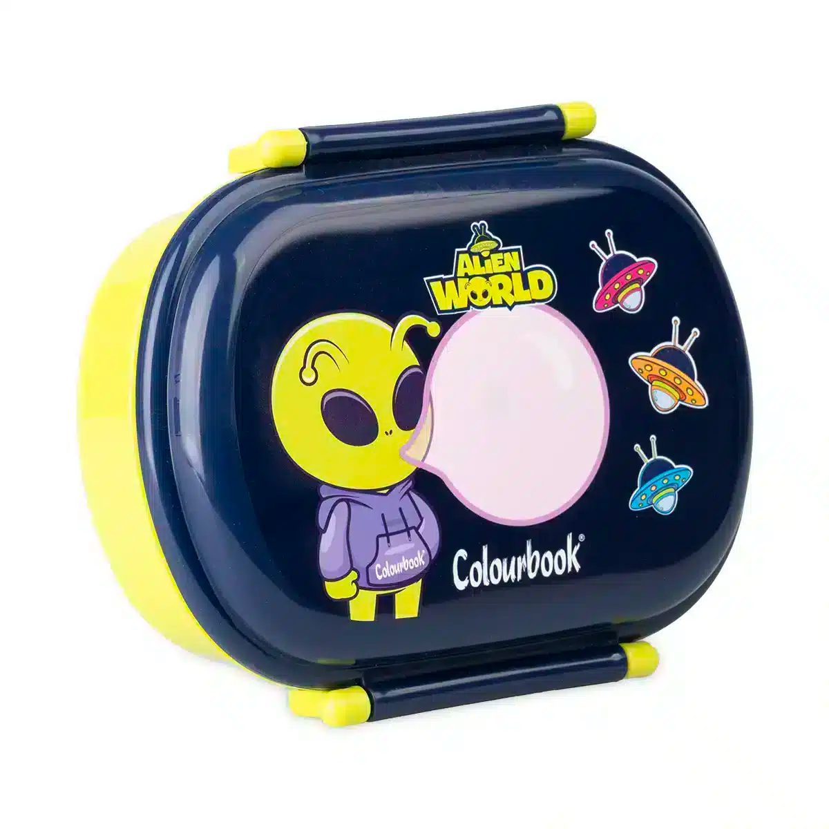 Portamerenda Alien World con separatore e posate – BPA Free