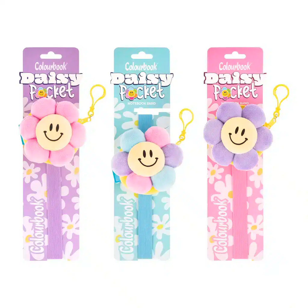 Daisy Pocket: Elastico per quaderni con tasca portaoggetti - Colourbook