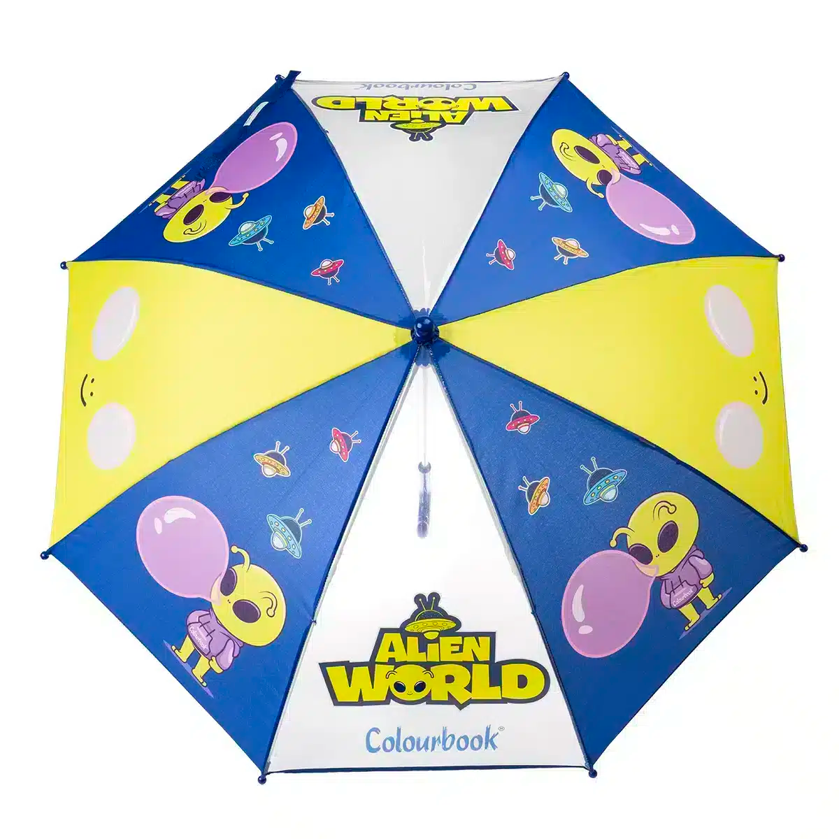 Ombrello per bambini Alien World antivento - Colourbook