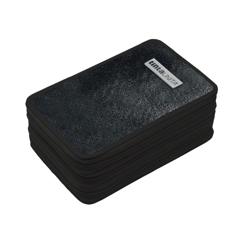 Astuccio Triplo Glamour Nero - Tinta Unita