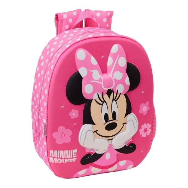 Zaino Asilo Con Luci Led 3D Minnie