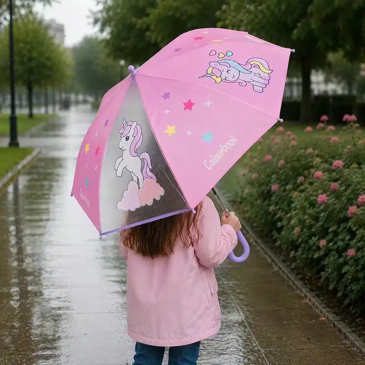 Ombrello per bambini Unicorn - Colourbook