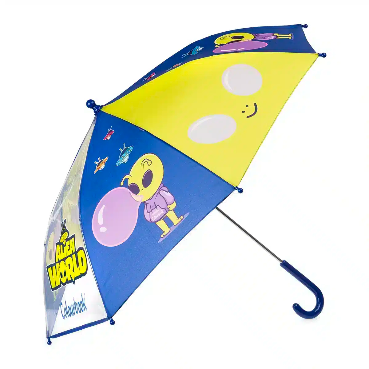 Ombrello per bambini Alien World antivento - Colourbook