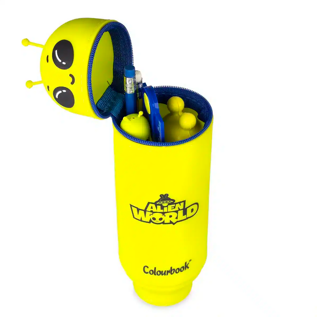 Astuccio portapenne in silicone Goommy Alien World - Colourbook