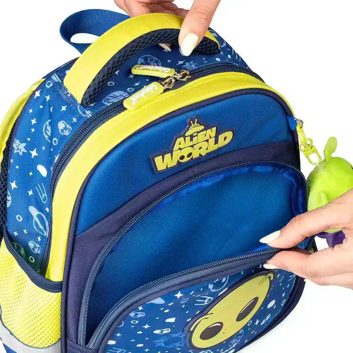 Zaino Asilo Alien World con peluche omaggio - Colourbook