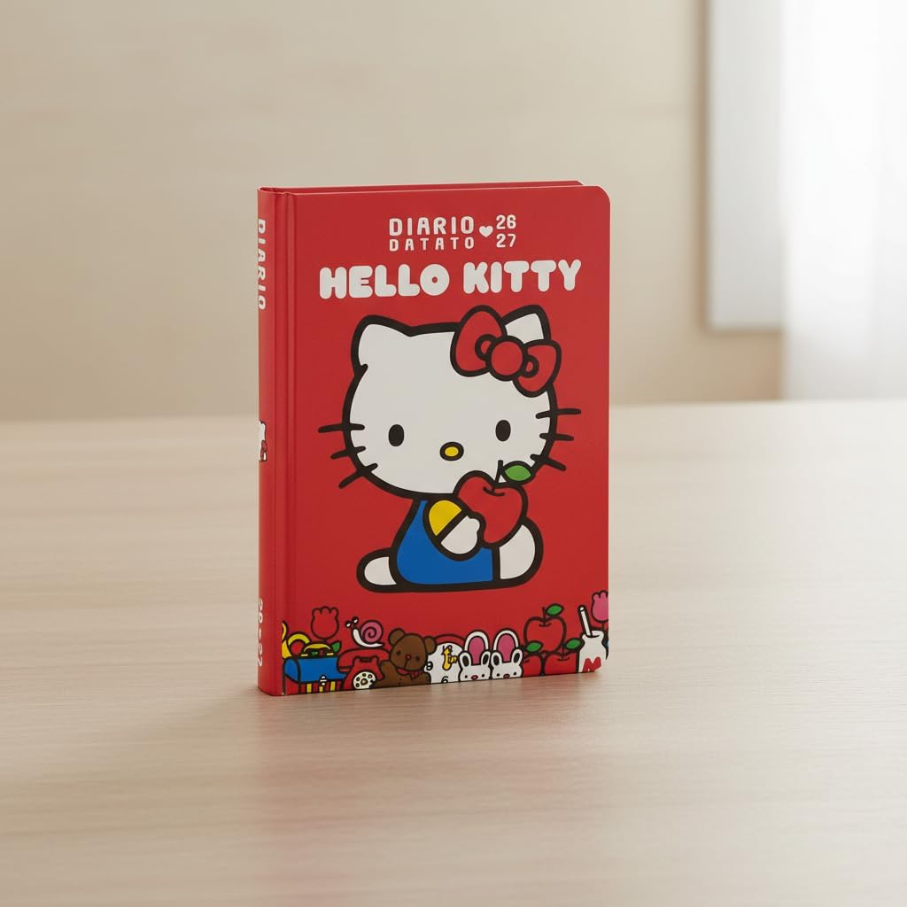 Diario Scuola 2026-2027 Ufficiale Hello Kitty