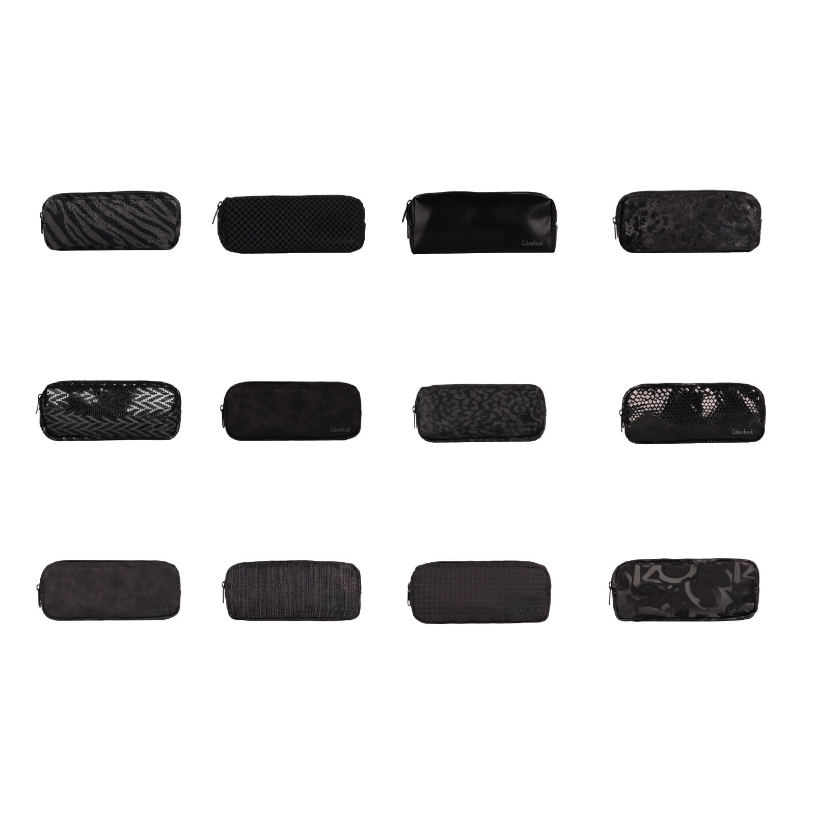 Astuccio 2 zip Nero Assoluto - Colourbook