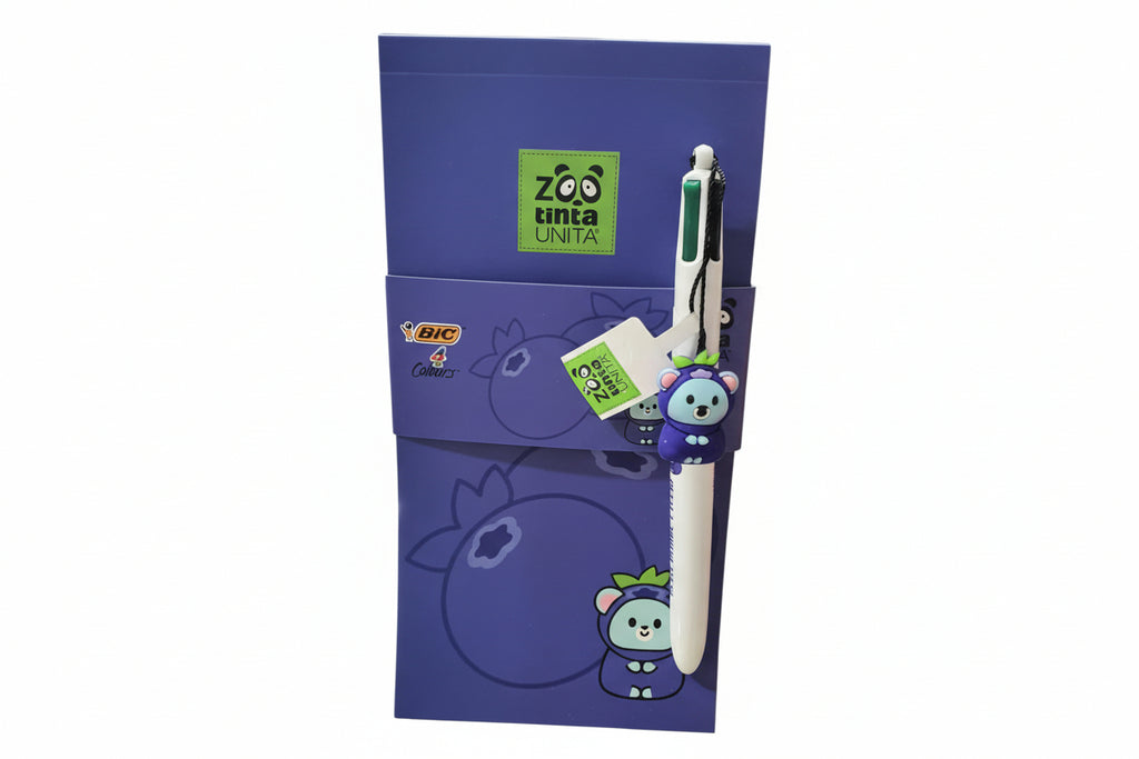 Penna Bic 4 Colori + Notes TintaUnita Zoo