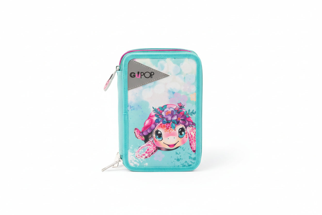 Astuccio 3 Zip Turtle Bloom - GoPop