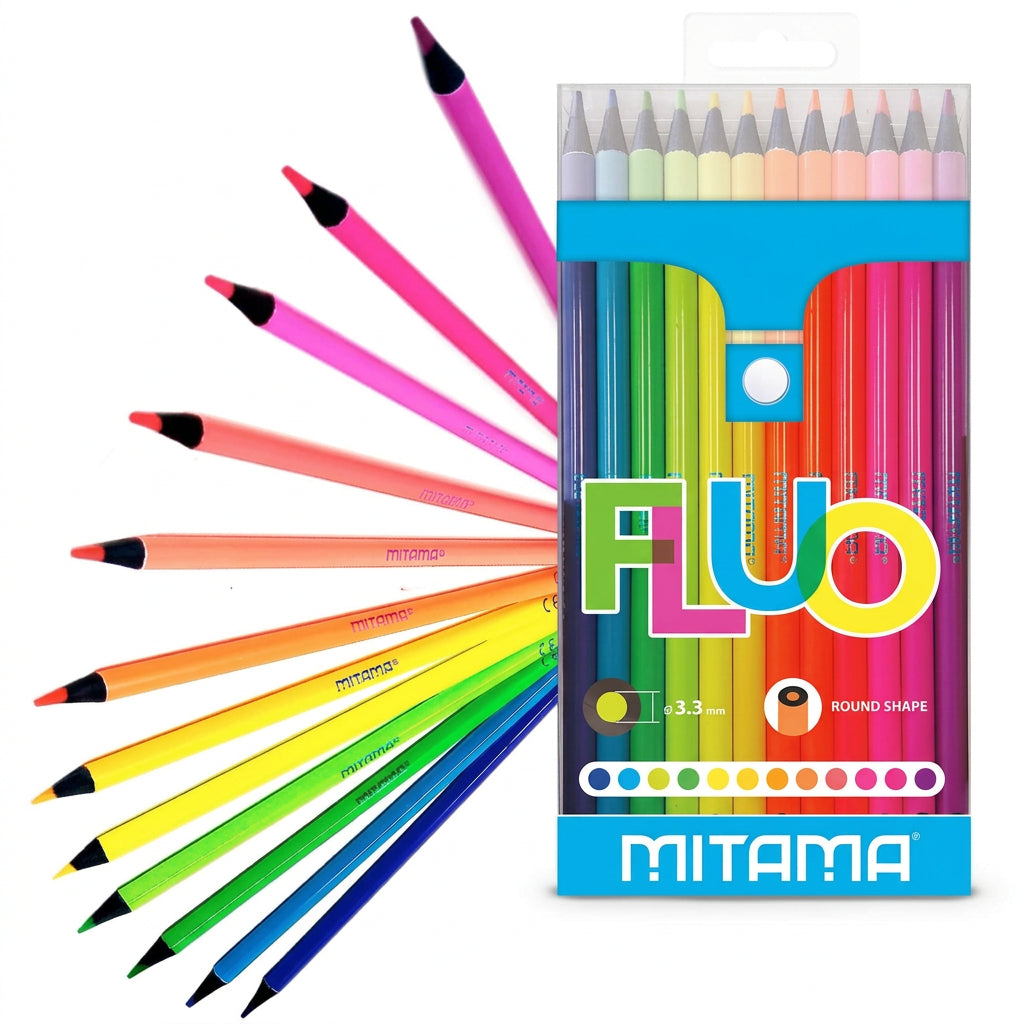 Pastelli da 12 FLUO - Mitama