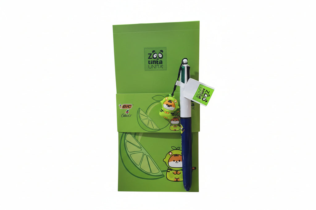 Penna Bic 4 Colori + Notes TintaUnita Zoo