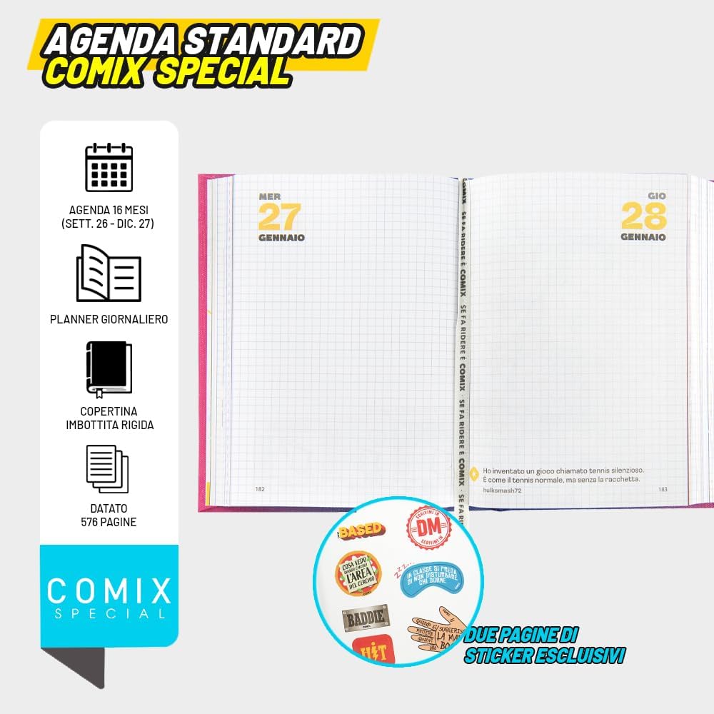 Diario COMIX SPECIAL Scuola Datato 2026/27