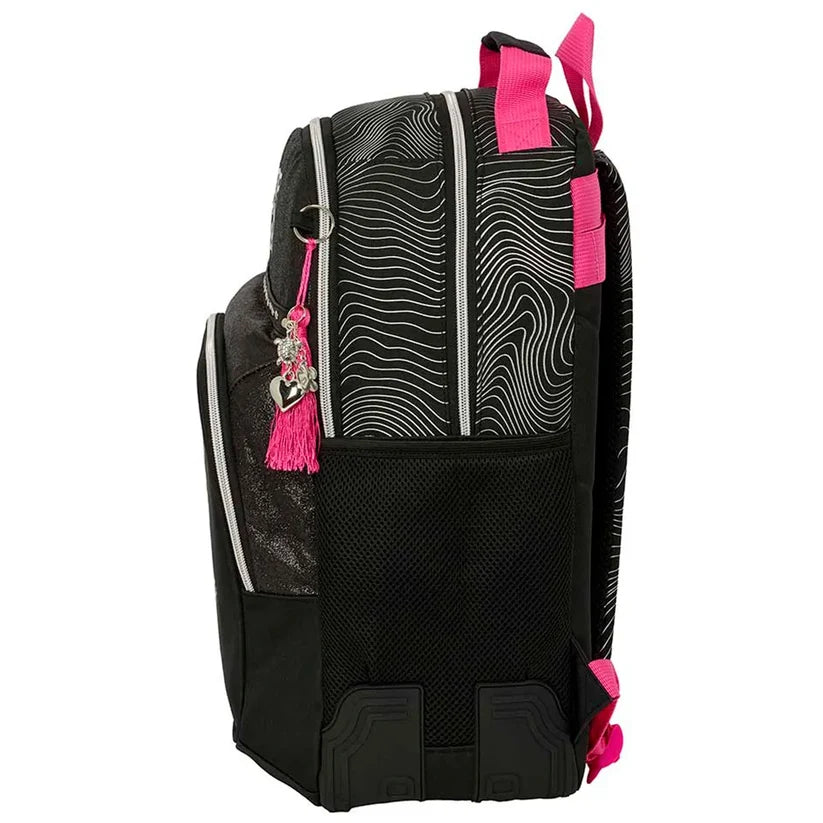 Zaino Scuola 3 zip K-Pop Demon Hunters Nero