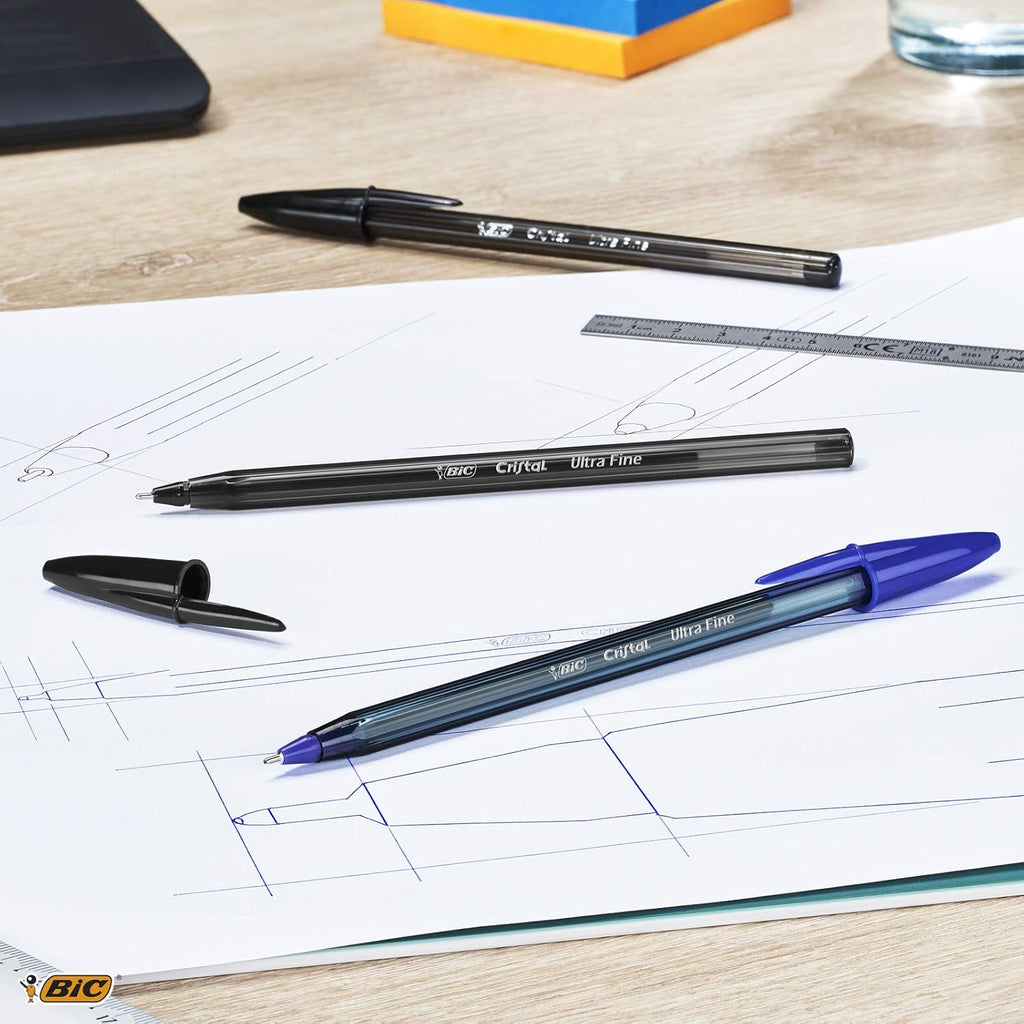 Bic Cristal Exact Ultra Fine Punta Ago -  NERA