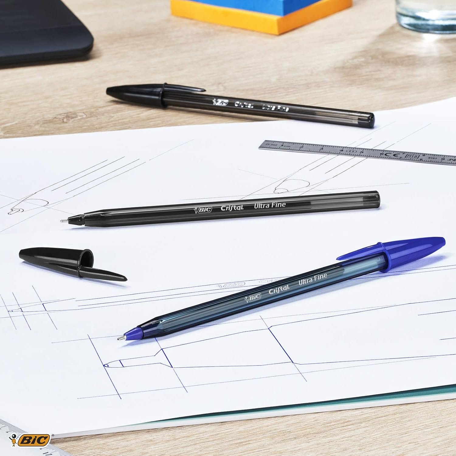 Bic Cristal Exact Ultra Fine Punta Ago -  NERA