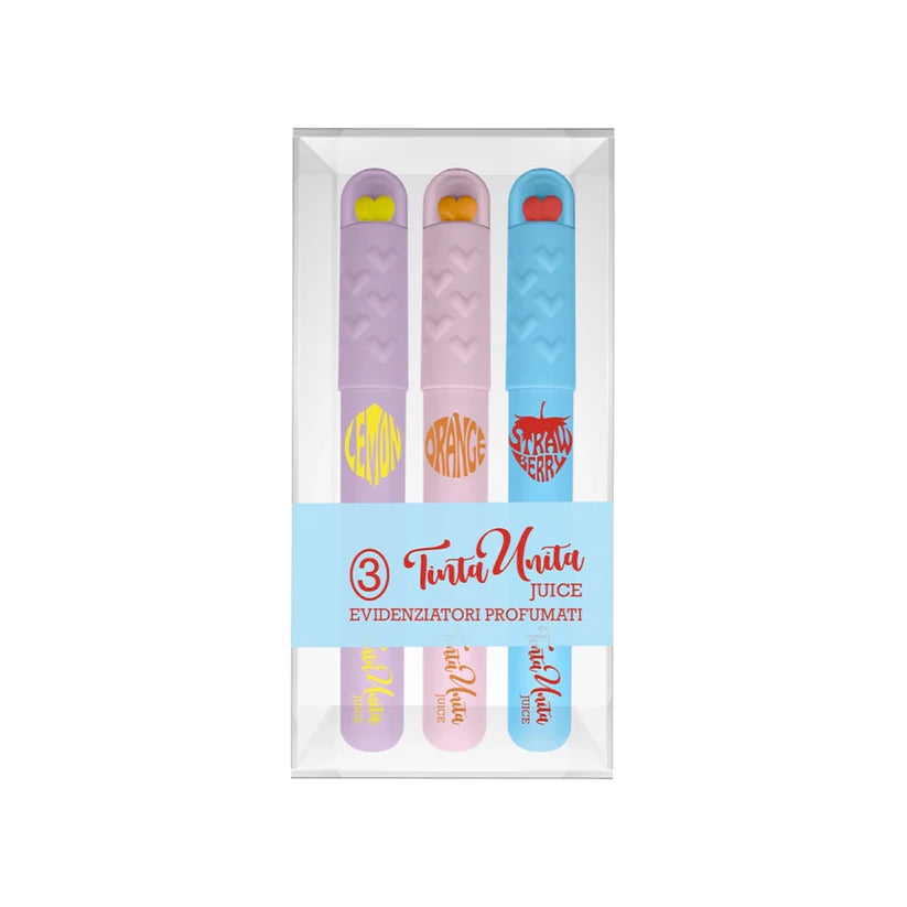 Set da 3 Evidenziatori profumati - Tinta unita Juice